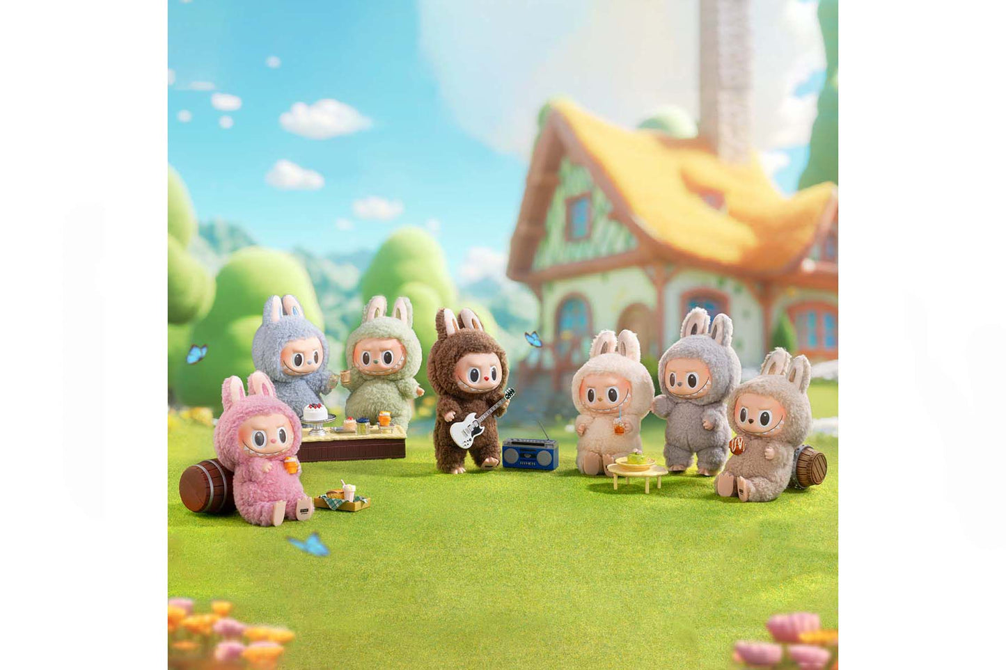 POP MART Labubu Macaron Pendant - Single Blind Box