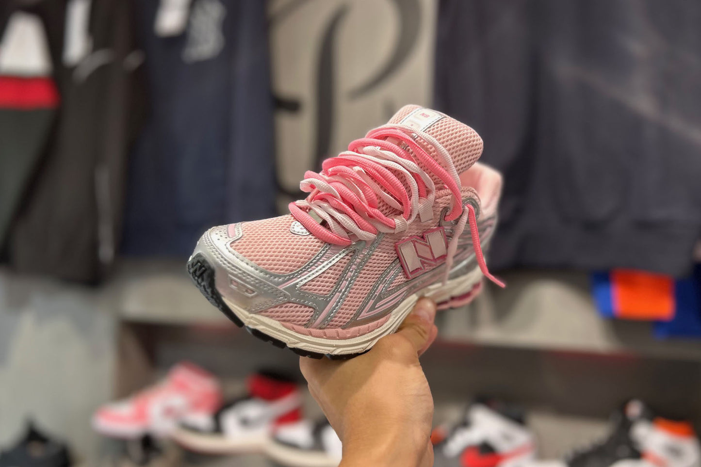 NEW BALANCE 1906 Pink + Double lace
