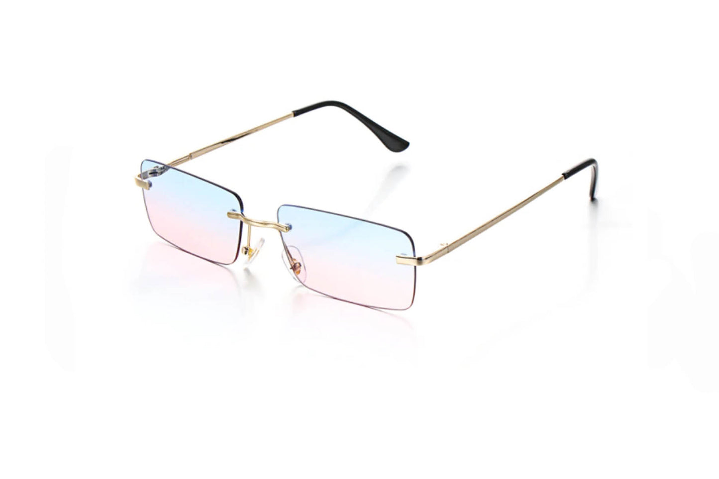 SUNGLASSES Rectangle Blue Pink