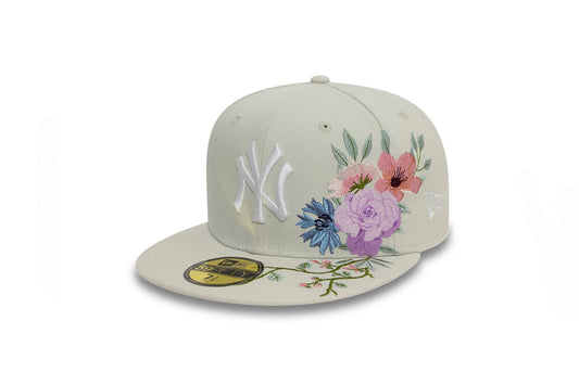 NEW ERA 59Fifty NY Beige Floral