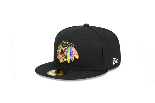 NEW ERA 59Fifty Chicago Blackhawks Black