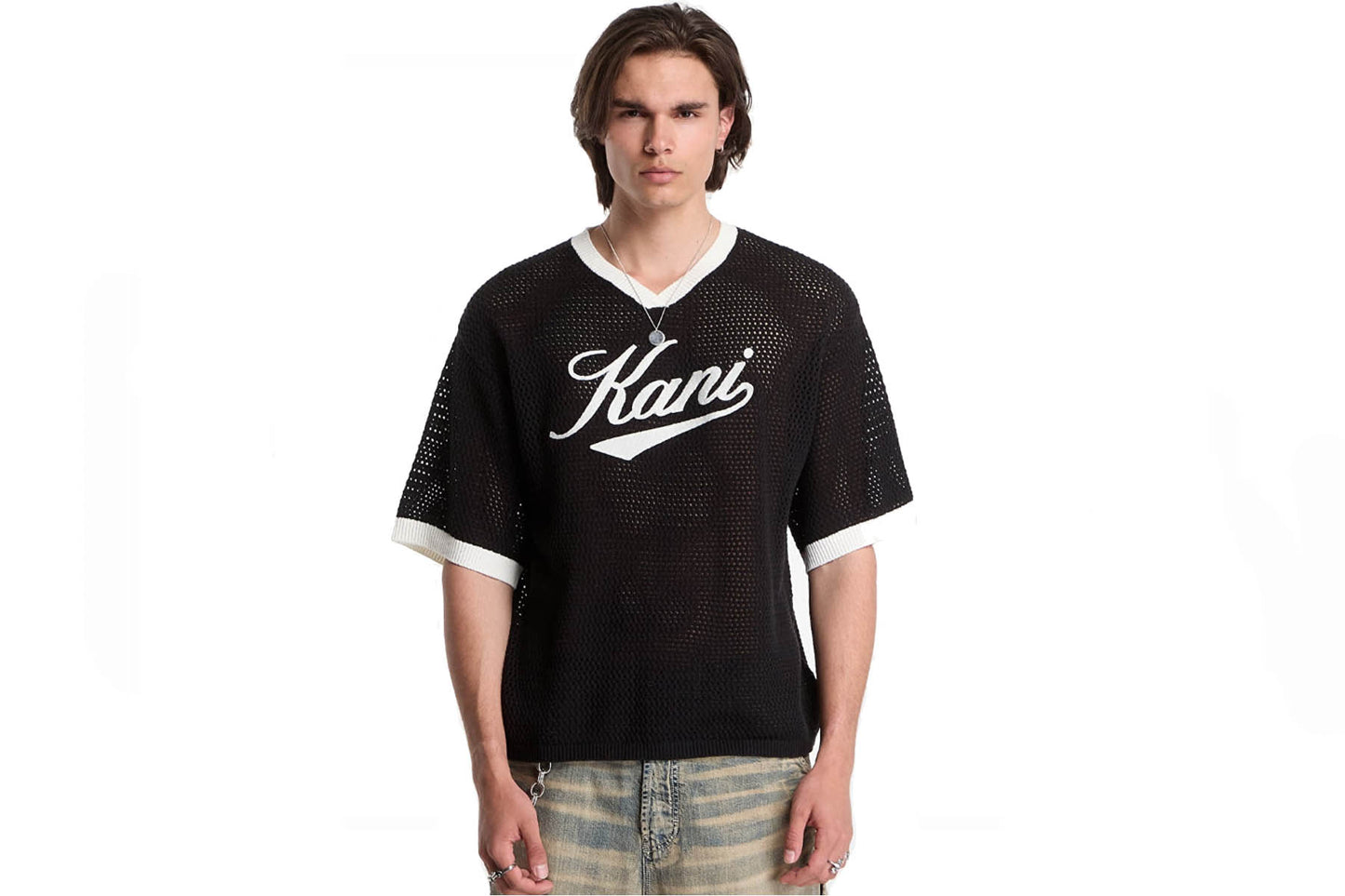 KARL KANI Crochet Boxi Black