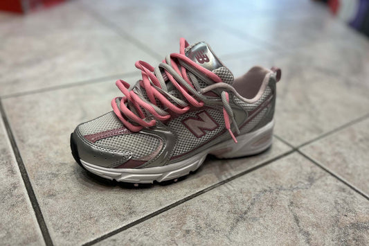 NEW BALANCE 530 Silver Pink Double Lace