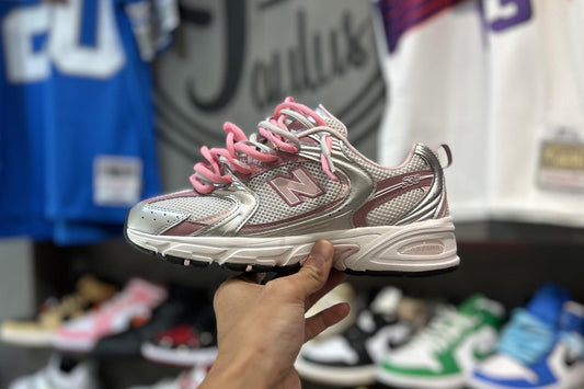 NEW BALANCE 530 Silver Pink Double Lace