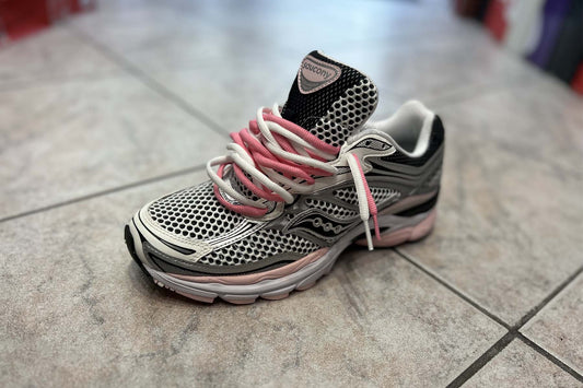 SAUCONY ProGrid Omni 9 Silver Pink Double Lace