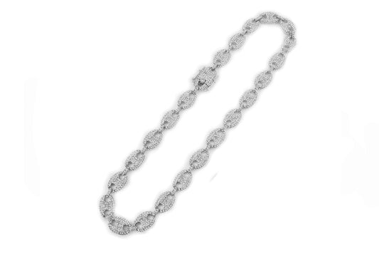 COLLIER Grains de Café Cubain Silver