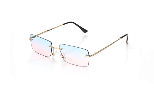 SUNGLASSES Rectangle Blue Pink